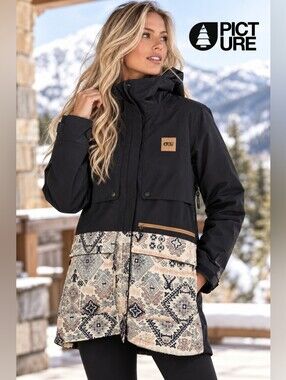 Picture Ski Snowboard Jacket OrganicClothing Women’s  Geometric Print Small
